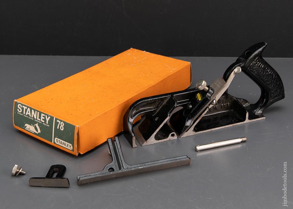STANLEY No. 78 Duplex, Rabbet, and Filletster Plane MINT in Original Box - 93407