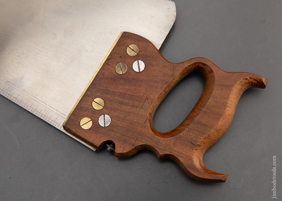 RARE! 11 point 26 inch JACKSON GORHAM May 13, 1856 Patent DISSTON No. 38 Hand Saw MINT - 93483UR