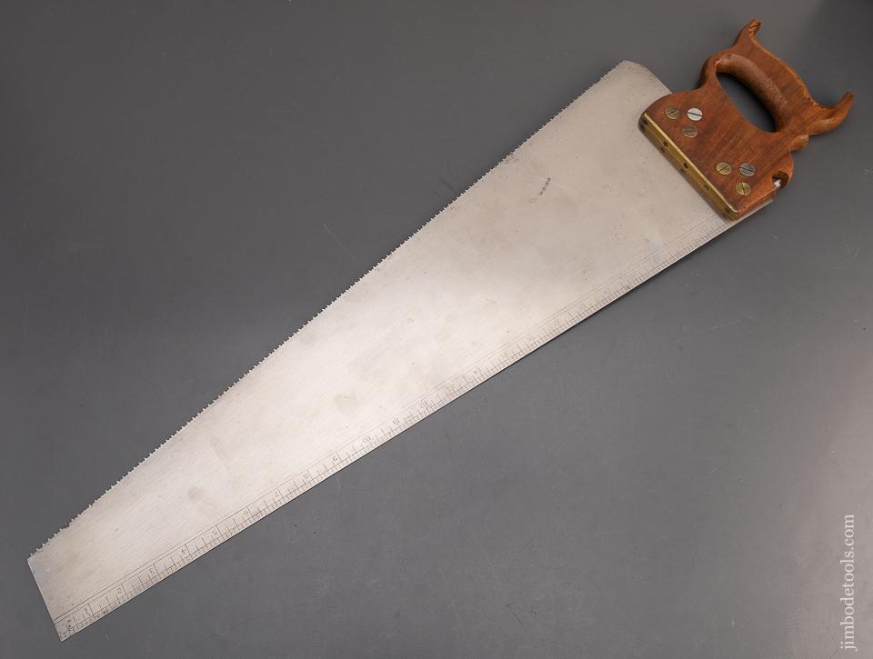 RARE! 11 point 26 inch JACKSON GORHAM May 13, 1856 Patent DISSTON No. 38 Hand Saw MINT - 93483UR