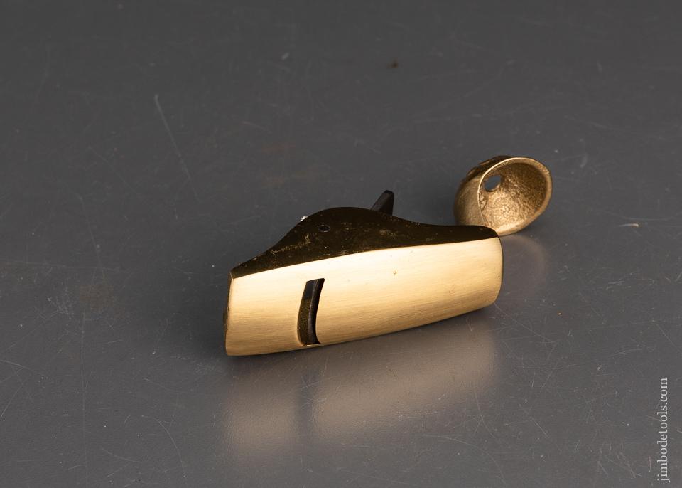 Mint! WOODCOCK Round Bottom Tail Handled Brass Plane - 93730