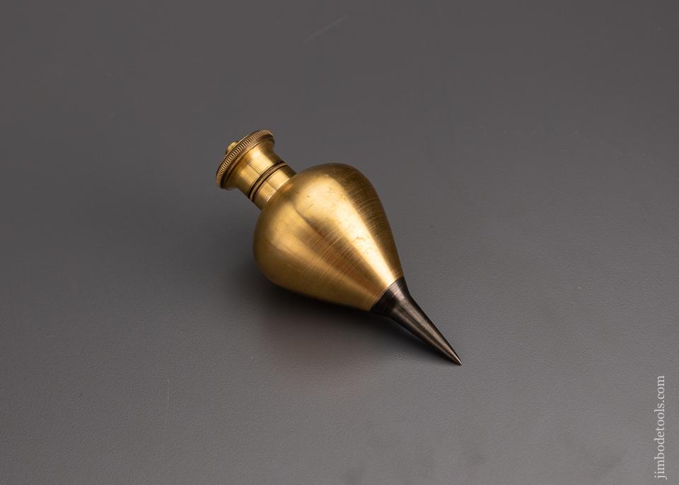 A Beauty of a Brass & Steel Plumb Bob - 96860
