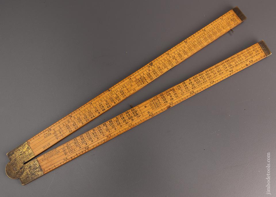 Mint H. CHAPIN No. 40 Boxwood Rule with Board Scales - 97021