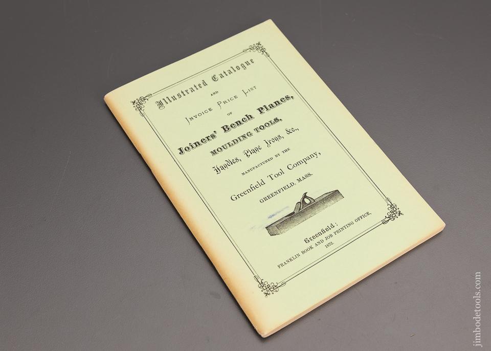 Book: REPRINT Catalogue GREENFIELD TOOL COMPANY - 98620