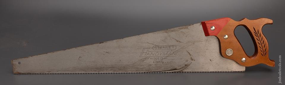 Near Mint STANLEY HANDYMAN No. 1526 Hand Saw - 99353