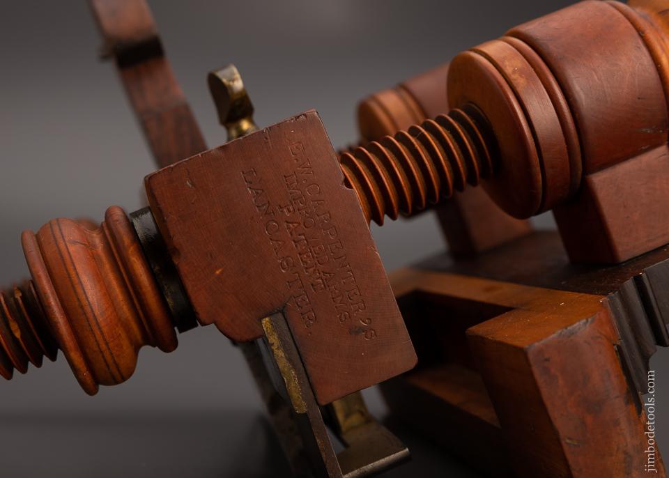Boxwood & Rosewood E.W. CARPENTER IMPROVED ARMS PATENT Plow Plane - 99524