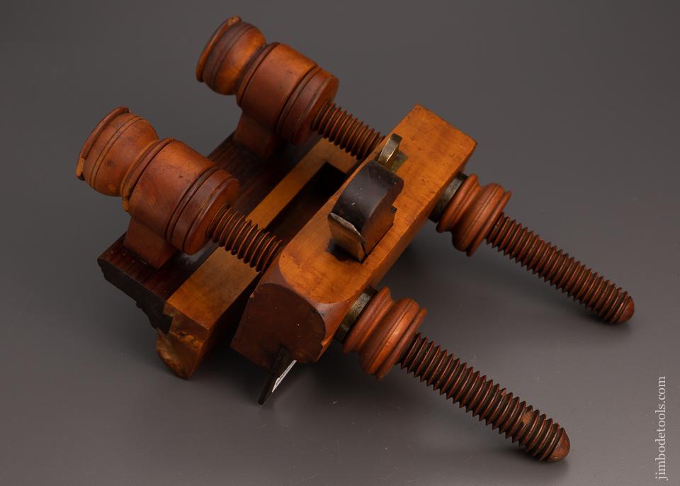 Boxwood & Rosewood E.W. CARPENTER IMPROVED ARMS PATENT Plow Plane - 99524