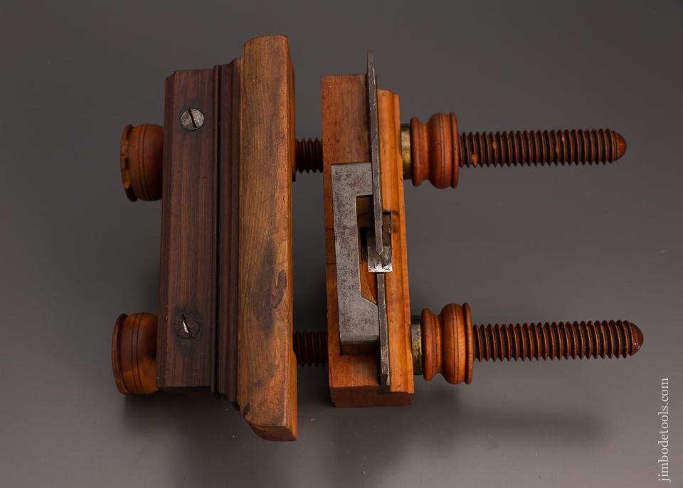 Boxwood & Rosewood E.W. CARPENTER IMPROVED ARMS PATENT Plow Plane - 99524