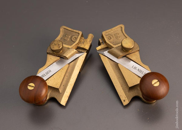 LIE NIELSEN No. 98 & 99 Left & Right Side Rabbet Plane Pair Discontinued Near Mint - 99707