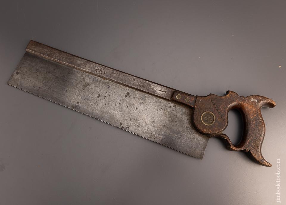 Rare, Early MOULSON BROS. Carcass Saw with Unusual Handle "Improved" -  99753