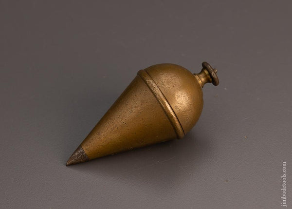 Rare KEUFFEL & ESSER Patented Internal Reel Brass Plumb Bob - 99846