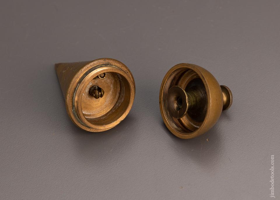 Rare KEUFFEL & ESSER Patented Internal Reel Brass Plumb Bob - 99846