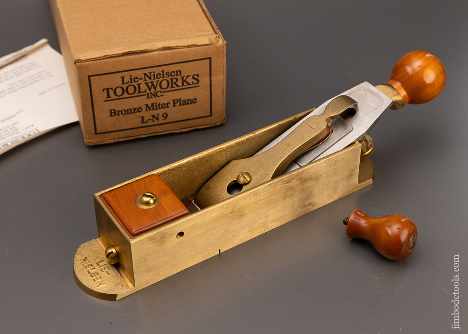 Discontinued LIE NIELSEN No. 9 Miter Plane Mint in Box BRONZE - 99238