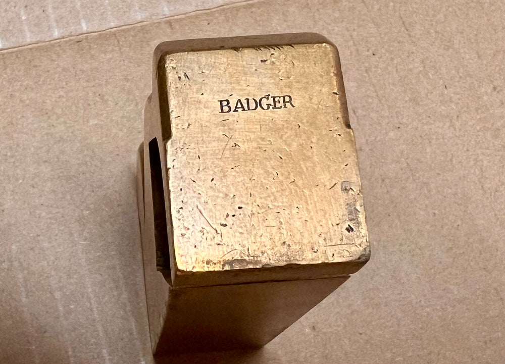 Very Rare BADGER Gunmetal Bullnose Shoulder Plane - 119554