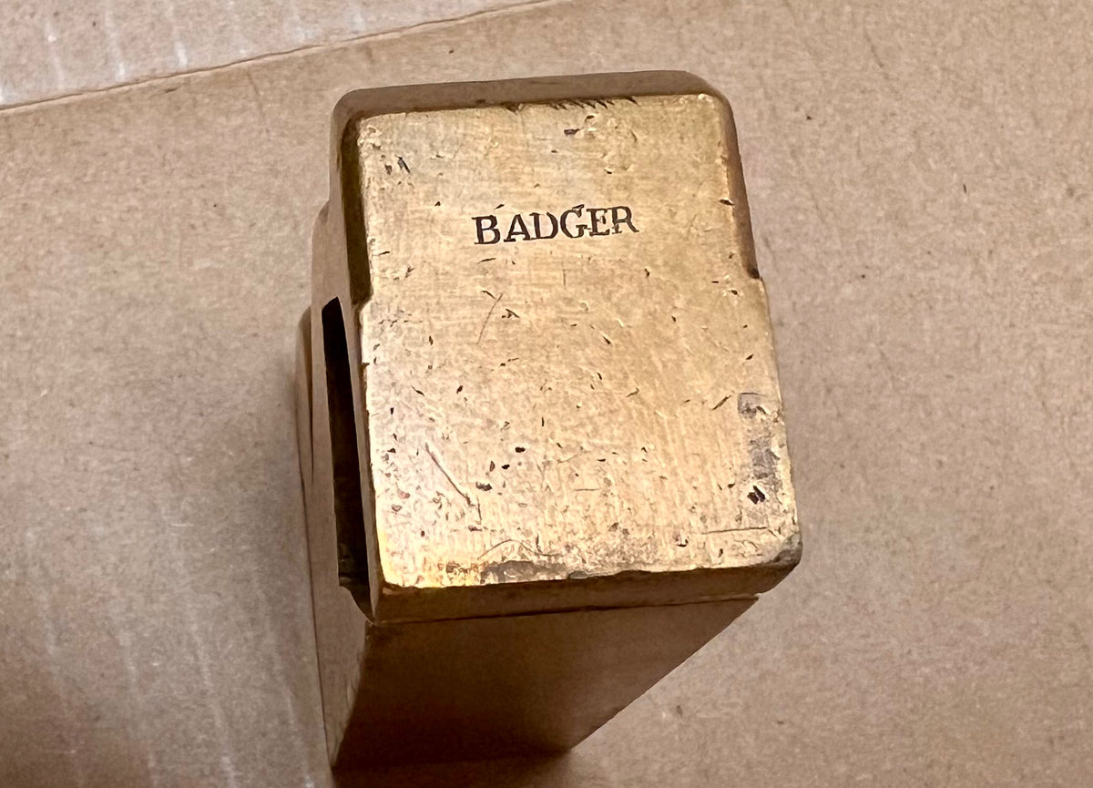 Very Rare BADGER Gunmetal Bullnose Shoulder Plane - 119554