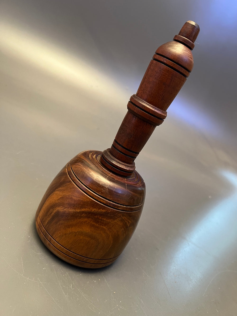 Stunning 2 Pound  Fancy Lignum Vitae English Carving Mallet - 121776d