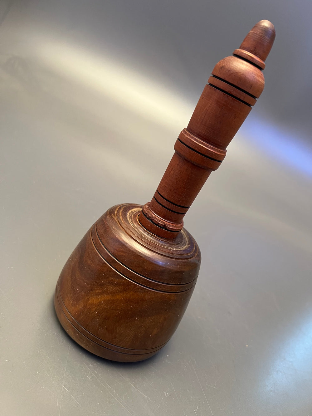 Stunning 1 Lb 12oz. Fancy Lignum Vitae English Carving Mallet - 90094d