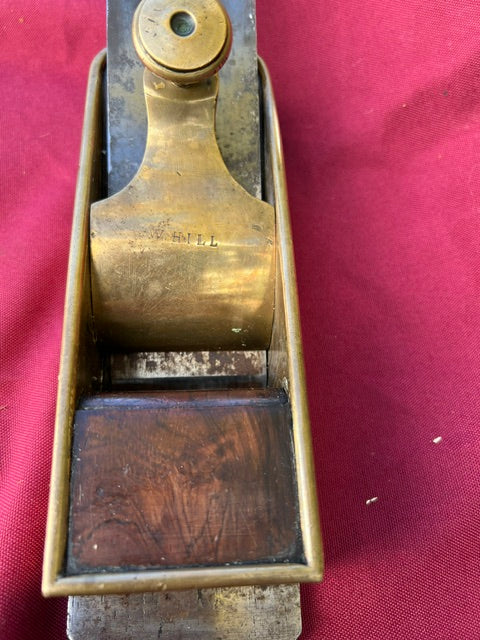 Beautiful Gunmetal Rosewood Infill Miter Plane W. HILL 122475 -