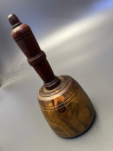 Stunning 2 Lb 6 oz. Fancy Lignum Vitae Mallet - 90123B