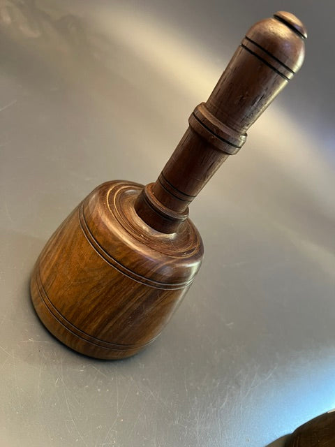 Stunning 1 Pound 11 Ounce Fancy Lignum Vitae English Carving Mallet - 121714 -