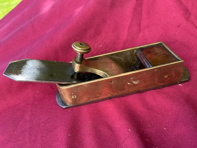Beautiful Gunmetal Rosewood Infill Miter Plane W. HILL 122475 -