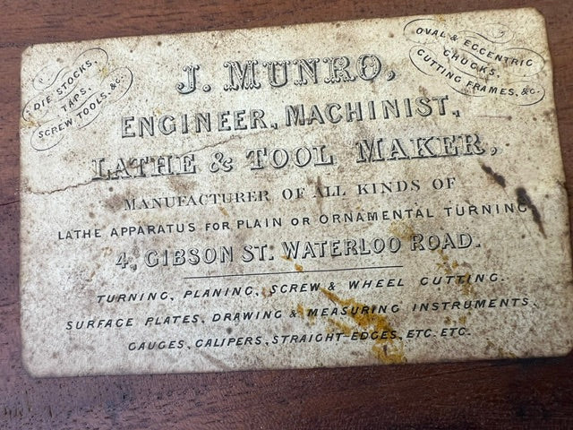 Magnificent J. MUNRO Goniostat Original Box With Label  122456 -