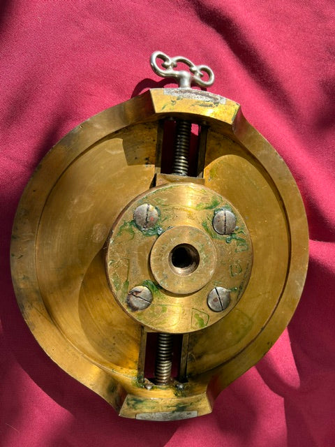 Stunning Massive 9" HOLTZAPFFEL Solid Brass Lathe Chuck  122420