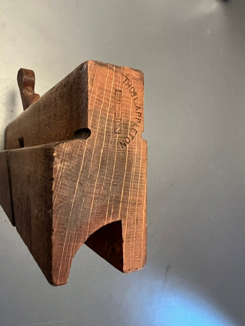 Fenced Quarter Round Molding Plane by THOS. L. APPLETON BOSTON MA circa 1868-79 GOOD+    71950R -