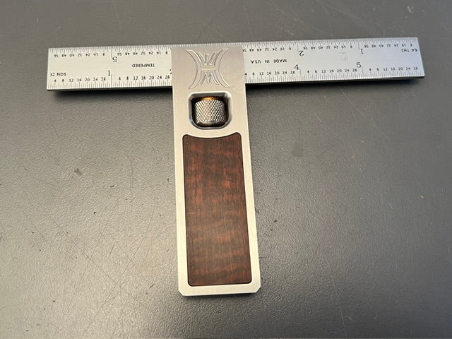 High End 6" Double Square by HILLVIEW TOOLS With Snakewood Infill- 99064 -