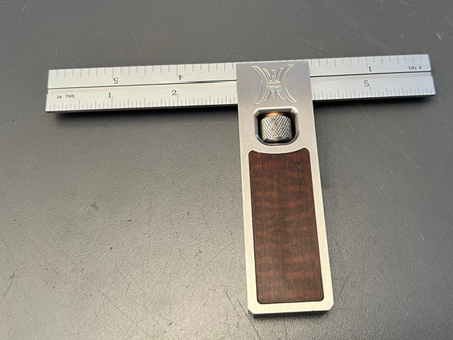 High End 6" Double Square by HILLVIEW TOOLS With Snakewood Infill- 99064 -
