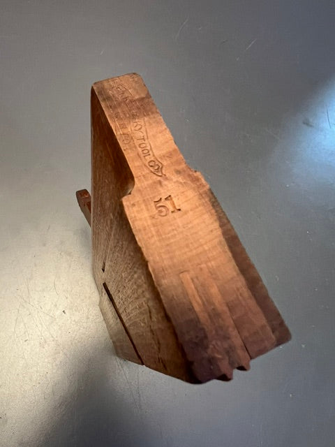 Fine  1/4 inch Center Bead Moulding Plane  SANDUSKY TOOL CO.  circa 1869-1925  - 74407