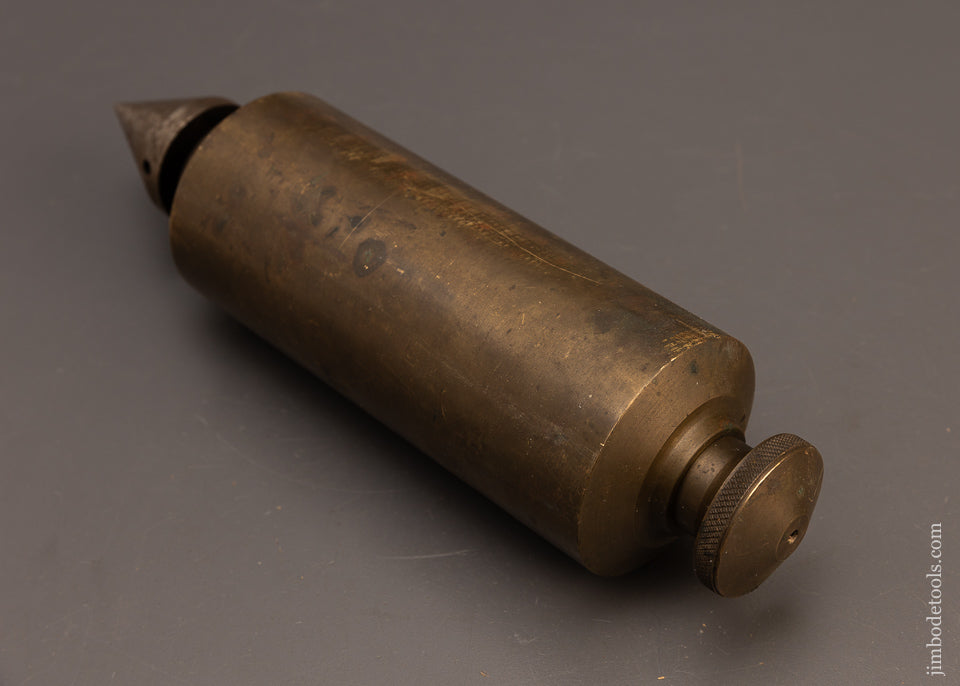 Rare-17-Pound-Bridge-Builders-3-Piece-Brass-Plumb-Bob-118326