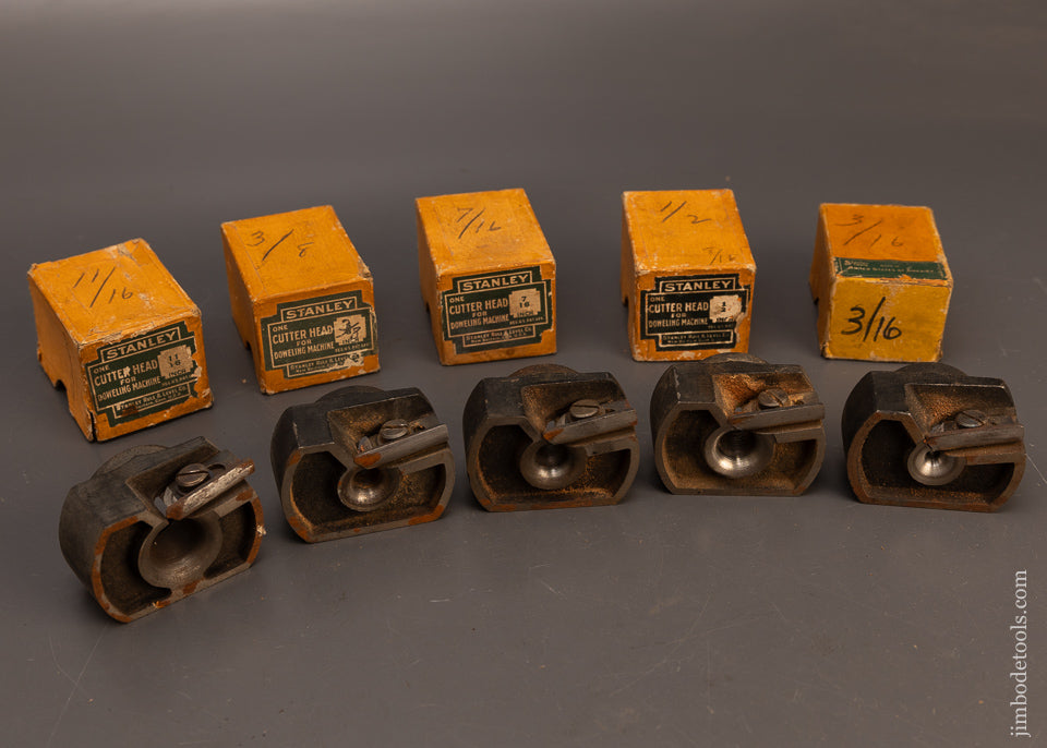 Perfect-STANLEY-No.-77-Dowel-Machine-with-All-9-Cutter-Heads-118482