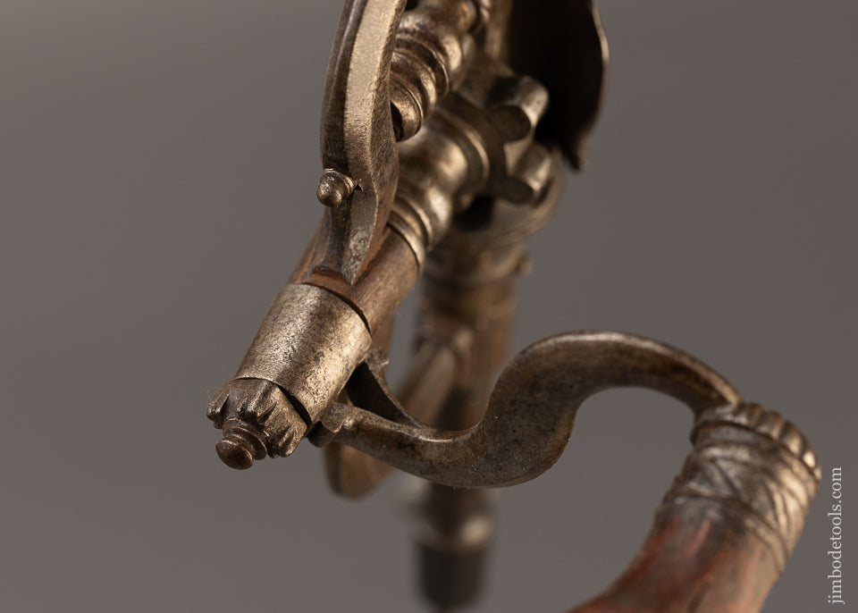 17th/18th Century Exquisitely Crafted Museum Quality 10 Inch Cam Drive Drill - EXCELSIOR 108163 * AS OF FEB 17