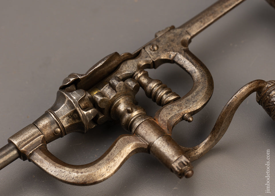 17th/18th Century Exquisitely Crafted Museum Quality 10 Inch Cam Drive Drill - EXCELSIOR 108163 * AS OF FEB 17