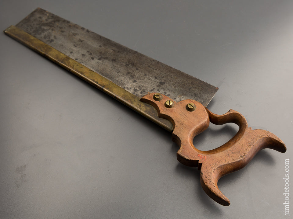 Rare and Fine Triple Cove Back Saw Norton Jewett & Buzby New York - w9639R