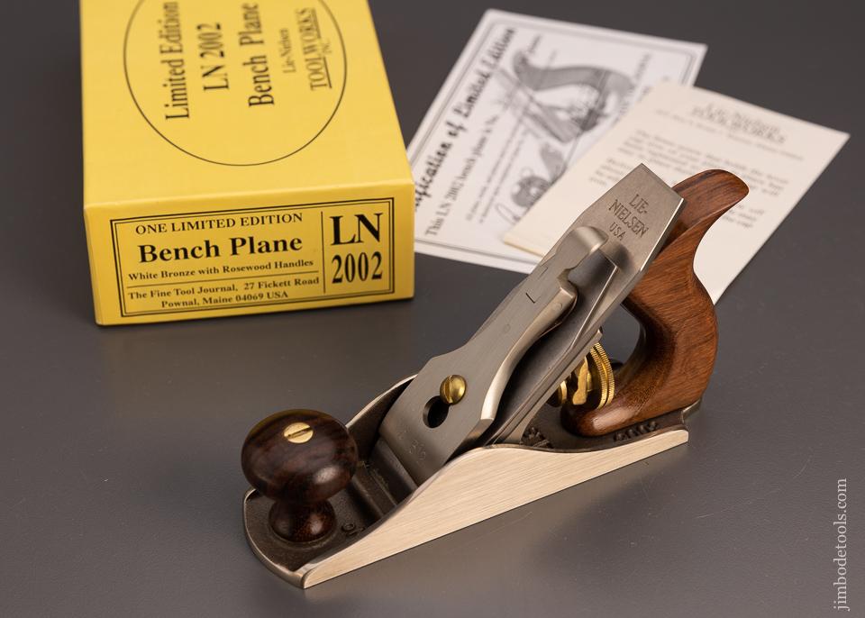 Rare LIE NIELSEN Limited Edition White Bronze No. 1 Size Smooth Plane - EXCELSIOR 100020