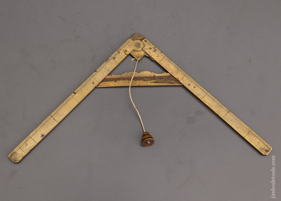 18th Century Folding Square & Level with Plumb Bob - EXCELSIOR 101855