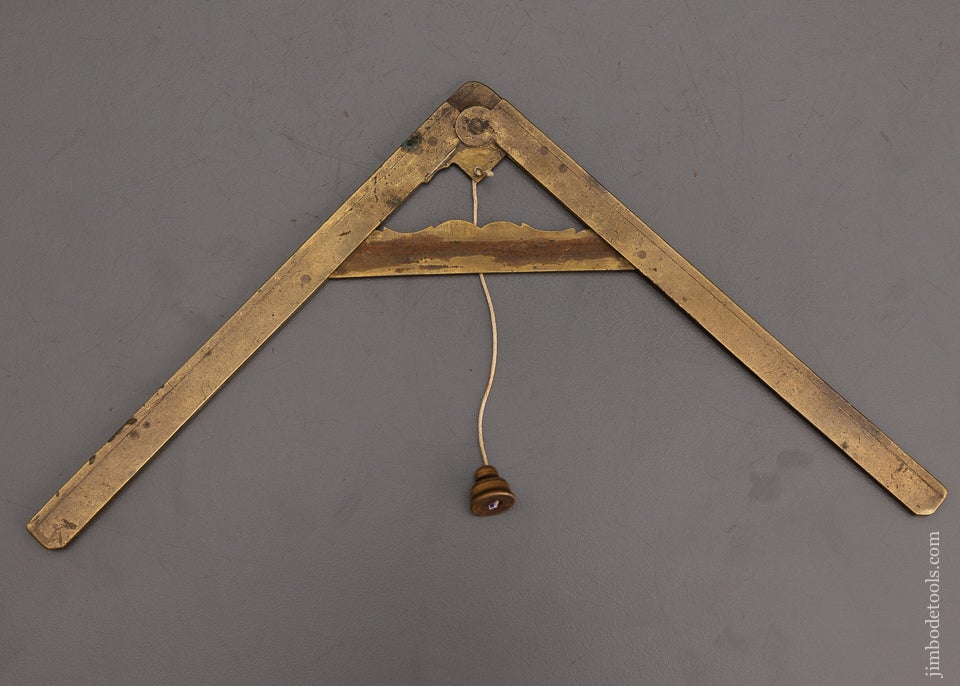 18th Century Folding Square & Level with Plumb Bob - EXCELSIOR 101855