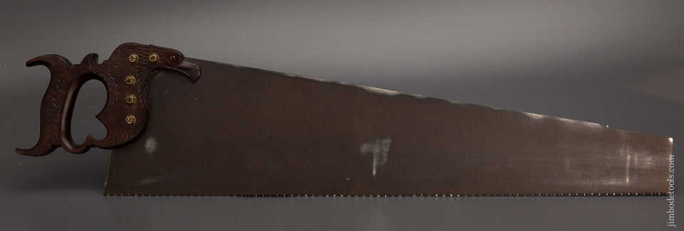 Spectacular DISSTON No. 14 EAGLE HANDLE Hand Saw - EXCELSIOR