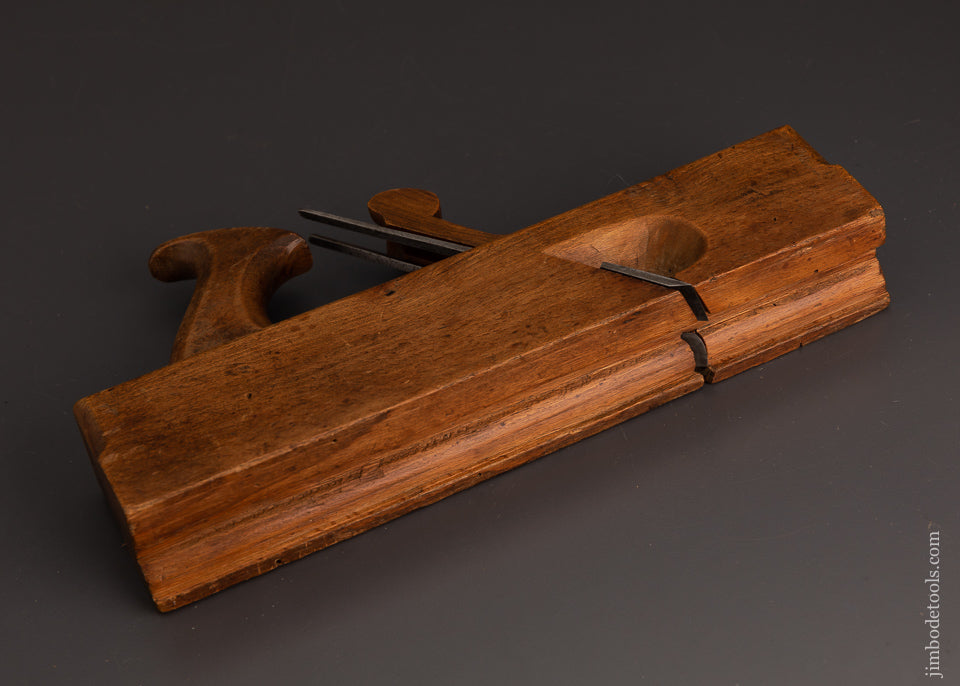 Rare 4 STAR Double Iron Jack Handled Sash Moulding Plane Good+ - EXCELSIOR 103067