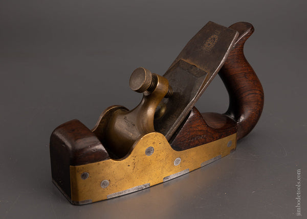 Rare & Fine SPIERS No. 27 Gunmetal & Rosewood Dovetailed Smooth Plane - EXCELSIOR 104987