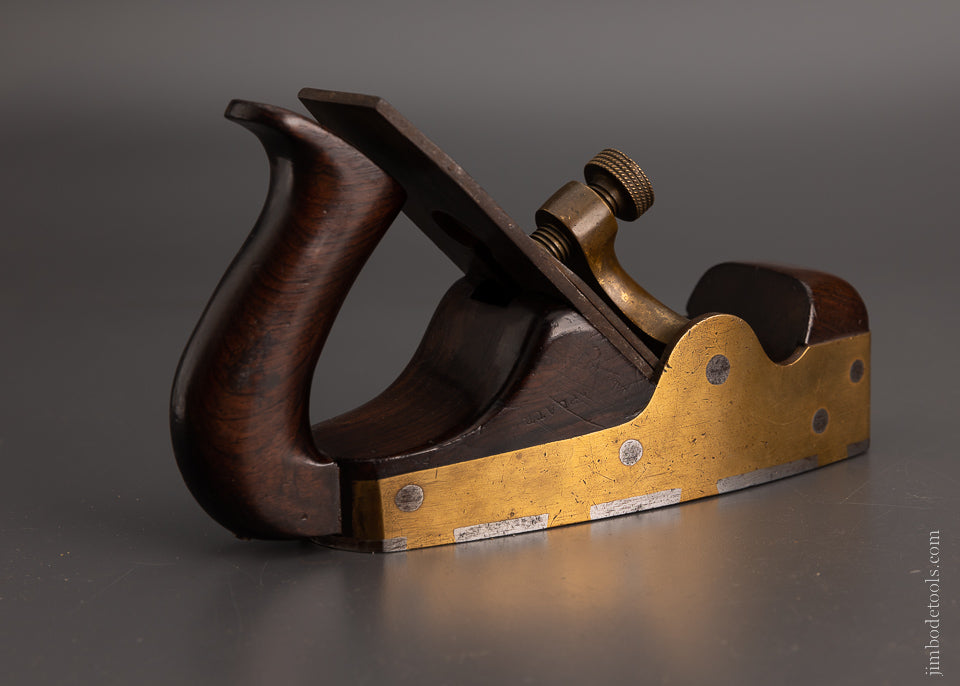 Rare & Fine SPIERS No. 27 Gunmetal & Rosewood Dovetailed Smooth Plane - EXCELSIOR 104987