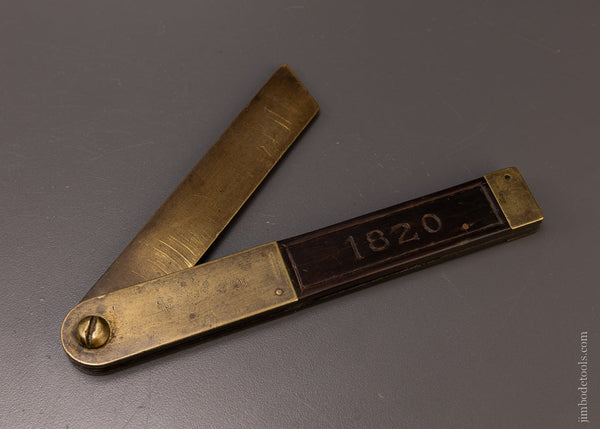 DATED 1820 Brass & Rosewood Bevel - EXCELSIOR 106546