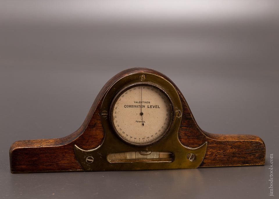 Rare VALENTINE’S PATENT Combination Level & Inclinometer - EXCELSIOR 106903