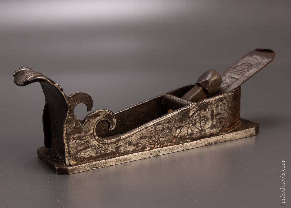 Amazing! 16th/17th Century Ornate Miter Plane with Shell Front Grip * EXCELSIOR 107173 - AS OF APR 30