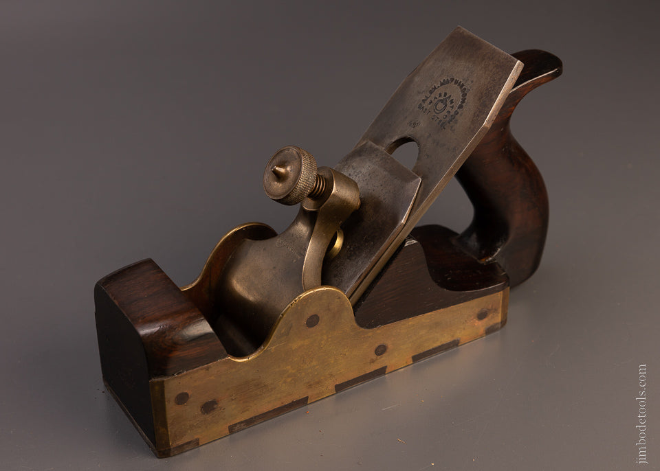 Ridiculous Gunmetal & Rosewood Dovetailed Infill MATHIESON Smooth Plane - EXCELSIOR 107406