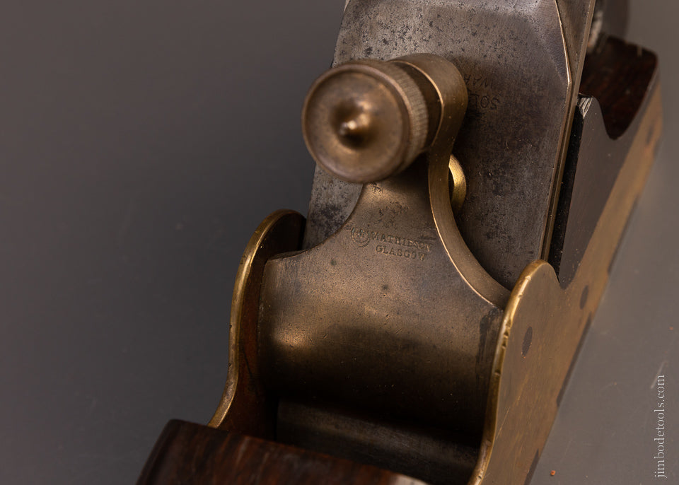 Ridiculous Gunmetal & Rosewood Dovetailed Infill MATHIESON Smooth Plane - EXCELSIOR 107406