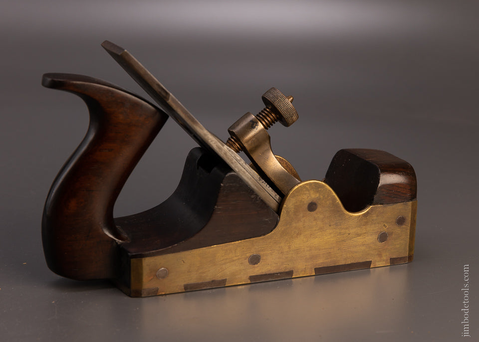 Ridiculous Gunmetal & Rosewood Dovetailed Infill MATHIESON Smooth Plane - EXCELSIOR 107406