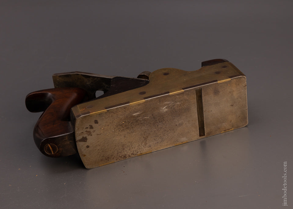 Ridiculous Gunmetal & Rosewood Dovetailed Infill MATHIESON Smooth Plane - EXCELSIOR 107406
