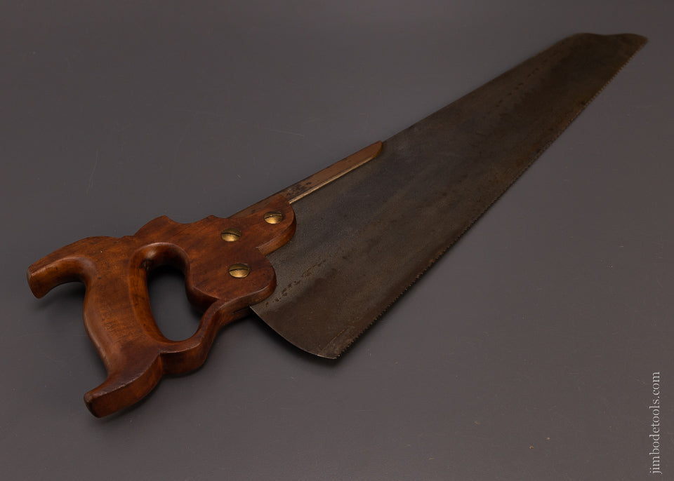 Rare DISSTON No. 8 Double Cove Half Back Saw - EXCELSIOR 107607